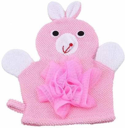 SYGA Cartoon Bathing Gloves Children Cartoon Bath Towel Baby Bath Gloves (Pink)