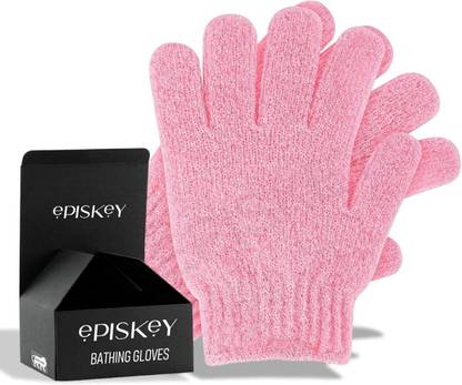Episkey 2Pcs Exfoliating Gloves Dual Texture Bath Gloves for Scrub Dead Skin Remover