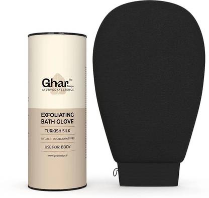 GHAR SOAPS Exfoliating Glove For Body | Scrub For Dead Skin (Pack of 1)