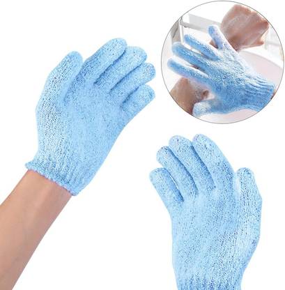 NARV 1_Pair Body Scrubber Bath Gloves Spa Massage Body Cleaner Wash Mitts Dead Skin Cleansing Scrub Nylon Exfoliating Shower Gloves Massager BGN _ 111