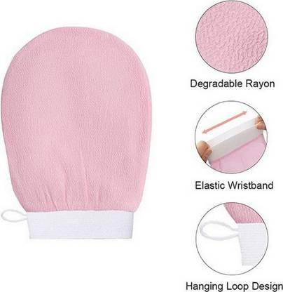 RBGIIT Exfoliating Gloves for Body Cleansing and Scrubbing | Bath Glove B-337