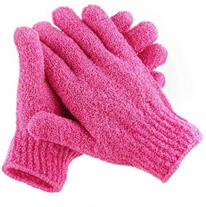 Yutiriti Set Of 2 Pair Bath Gloves Spa Massage Body Scrubber Cleaner