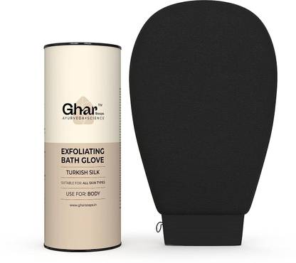 GHAR SOAPS Exfoliating Glove For Body | Scrub For Dead Skin (Pack of 1)