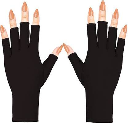 maycreate Anti UV Gloves for Gel Nail Lamp UPF50+ UV Protection Gloves for Women Manicures