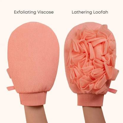 Suprix Exfoliating Bathing Glove, Body Cleansing Scrub Bath Loofah For Men & Women