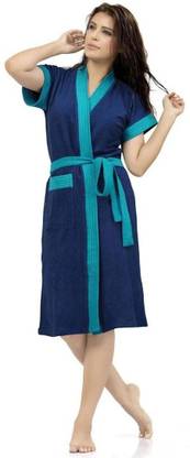 Poorak Ferozi Belt Blue XL Bath Robe