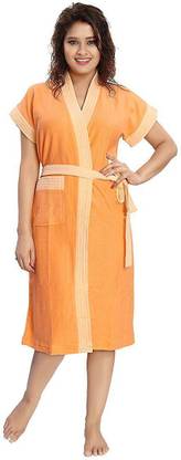 Loroco Peach Orange Large Bath Robe