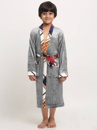 Klotthe Grey Free Size Bath Robe