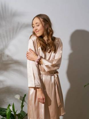 Cotovia Beige Medium Bath Robe