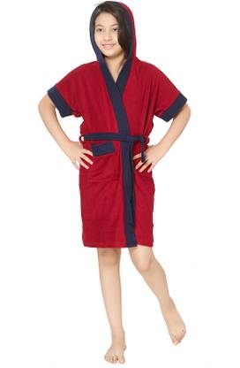Sand Dune Red Free Size Bath Robe