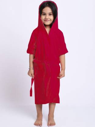 ELEVANTO Maroon 3XL Bath Robe
