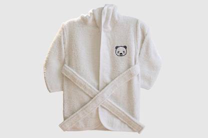 LUV-DUB White Small Bath Robe