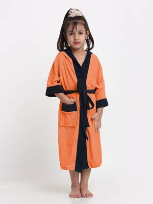 CREEVA Orange & Navy 3XL Bath Robe
