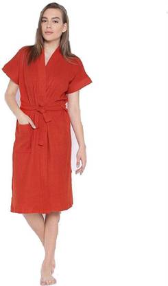 Poorak Cherry Red Large Bath Robe