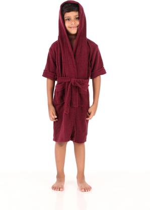 Comfortlooms Maroon Medium Bath Robe