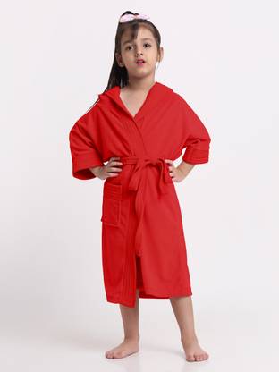 CREEVA Red Large Bath Robe