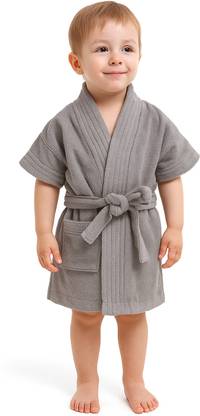 CREEVA Grey Medium Bath Robe