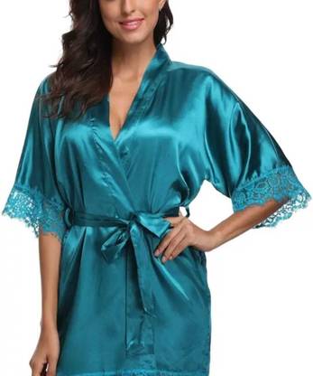 Mixopia Green Free Size Bath Robe