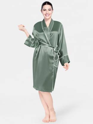 Bella Babe by SK Olive Green Large Bath Robe