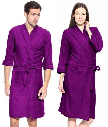 FeelBlue Purple Free Size Bath Robe
