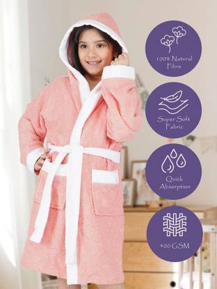 RANGOLI Peach Small Bath Robe