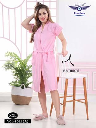 Krishang Pink XXL Bath Robe