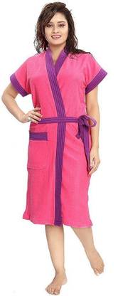 Poorak Purple Belt Rani XL Bath Robe