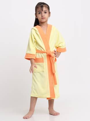 CREEVA Yellow & Orange Small Bath Robe