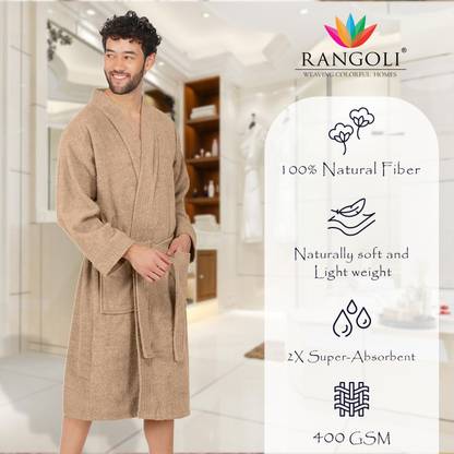 RANGOLI Beige XL Bath Robe