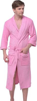 Comfortlooms Pink Free Size Bath Robe