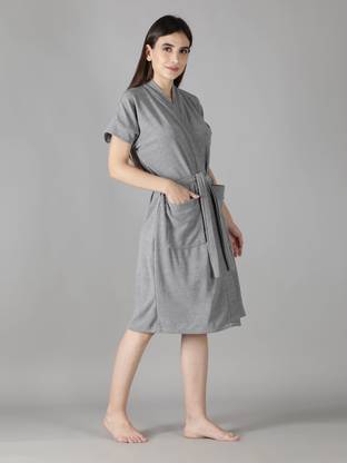 HotGown Plain Grey 3XL Bath Robe