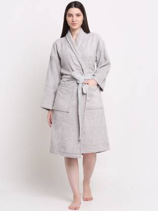 CREEVA Silver Small Bath Robe