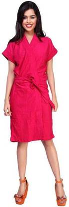 Poorak Dark Pink Rani XL Bath Robe