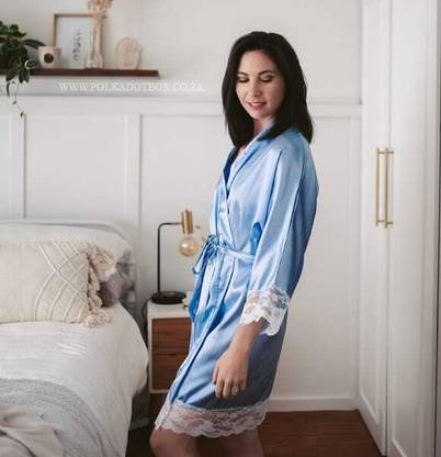 Mixopia Light Blue Small Bath Robe