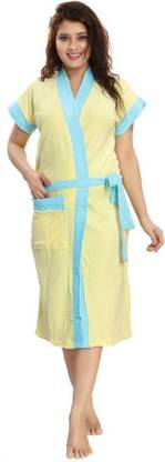 Poorak Yellow XXL Bath Robe
