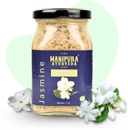 Manipura Ayurveda Pure Organic Jasmine Bath Salt made with Essential Oil