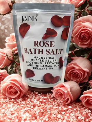 JAINIK Rose Epsom Salt For Muscle Relief, Relieves Aches Pain