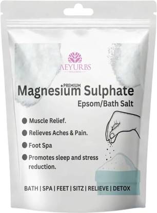 AEYURBS Epsom Salt | For Safe Skin And Muscle Soothing And Vitality Therapy