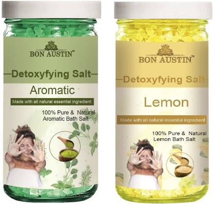 Bon Austin Aromatic & Lemon Bath Salt for Relief & Relaxation (Each,200g) Combo of 2