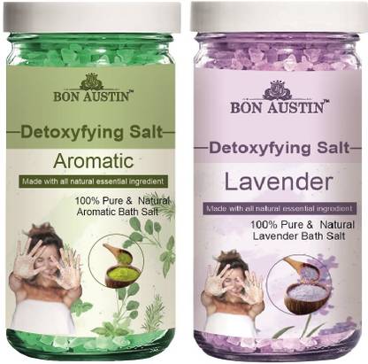 Bon Austin Aromatic & Lavender Bath Salt for Relief & Relaxation (Each,200g) Combo of 2
