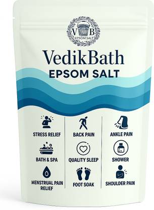 VedikBath Pure Epsom Salt | Muscle Relaxation & Spa Use |