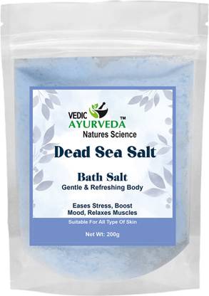 VEDICAYURVEDA Dead Sea Salt Bath Salt | Gentle & Refreshing Body | Muscles Aches Pain