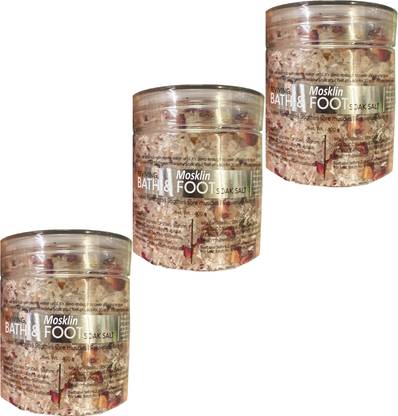 MOSKLIN REVIVING FOOT & BATH SOAK SALT PERFACT MOISTURE & CARES OF FOOT BATH - 400g x 3