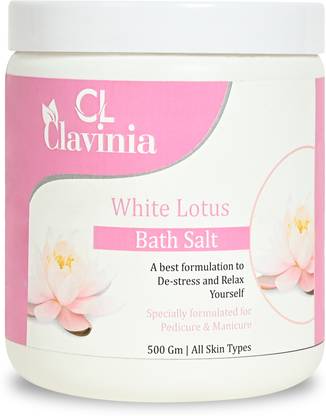 CLAVINIA White Lotus Bath Salt 500 gm