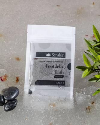 SENSKIN Starter Pack of Charcoal Flavoured Pedicure Jelly Foot Bath (100 gm)…