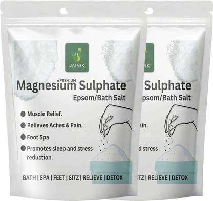 JAINIK Epsom Salt For Muscle Relief, Relieves Aches Pain 900*2