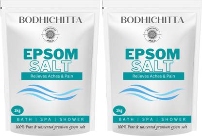 Bodhichitta Epsom Bath Salt Crystal, For Muscle Relief, Relieves Aches & Pain Pack of 2 x