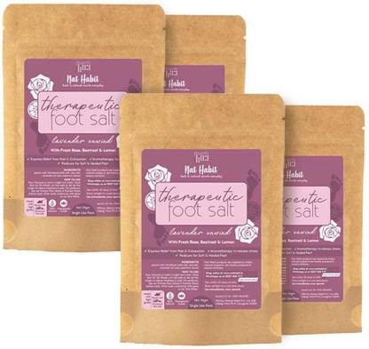 Nat Habit Lavender Foot Salt Pedicure Kit Women|Pain Reliefing & Reduces Inflammation