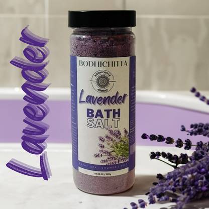 Bodhichitta Lavender Serenity Bath Salt: Relaxing Aromatherapy Soak