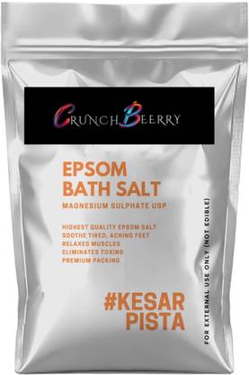 JAINIK Bath Salt Infused with Epsom Salt and Kesar Pista for Relaxing Bath
